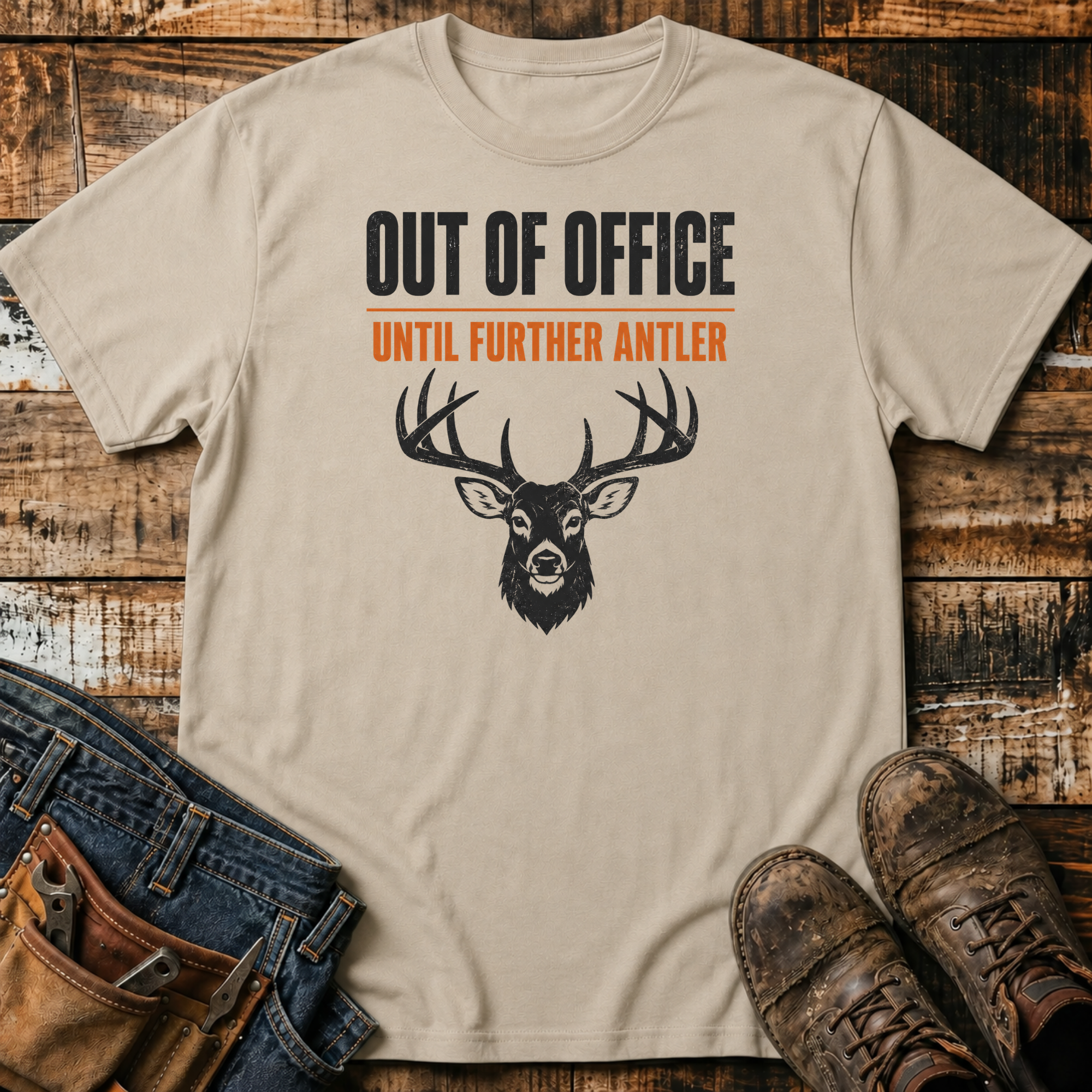 Out of Office Until Further Antler T-Shirt