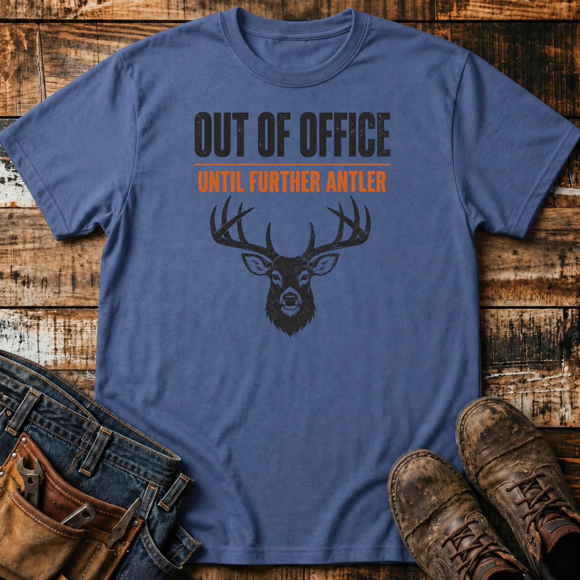 Out of Office Until Further Antler T-Shirt