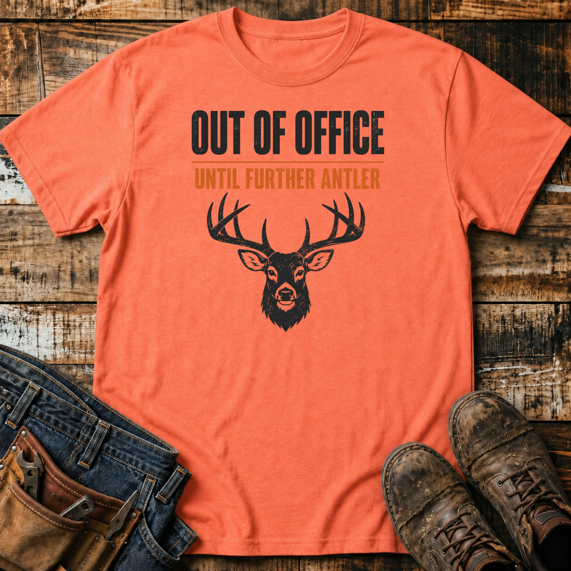 Out of Office Until Further Antler T-Shirt