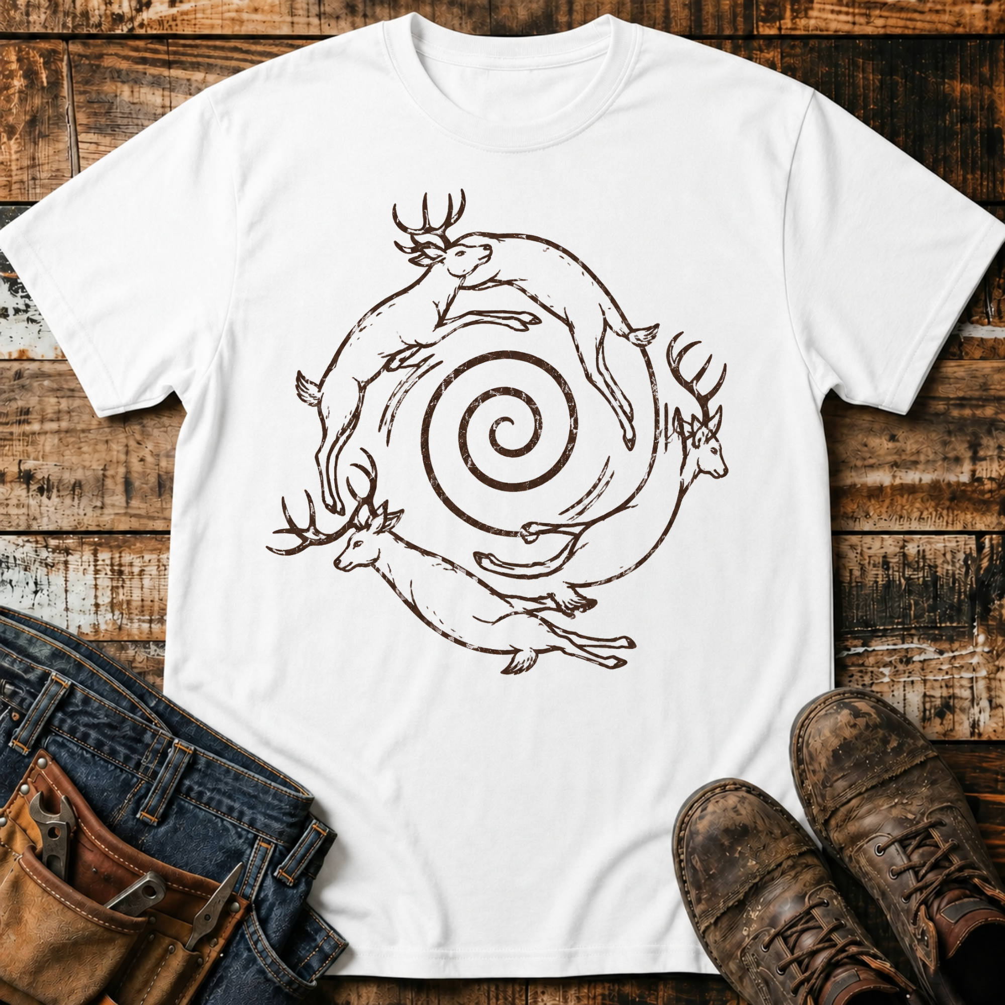Deer Spiral T-Shirt