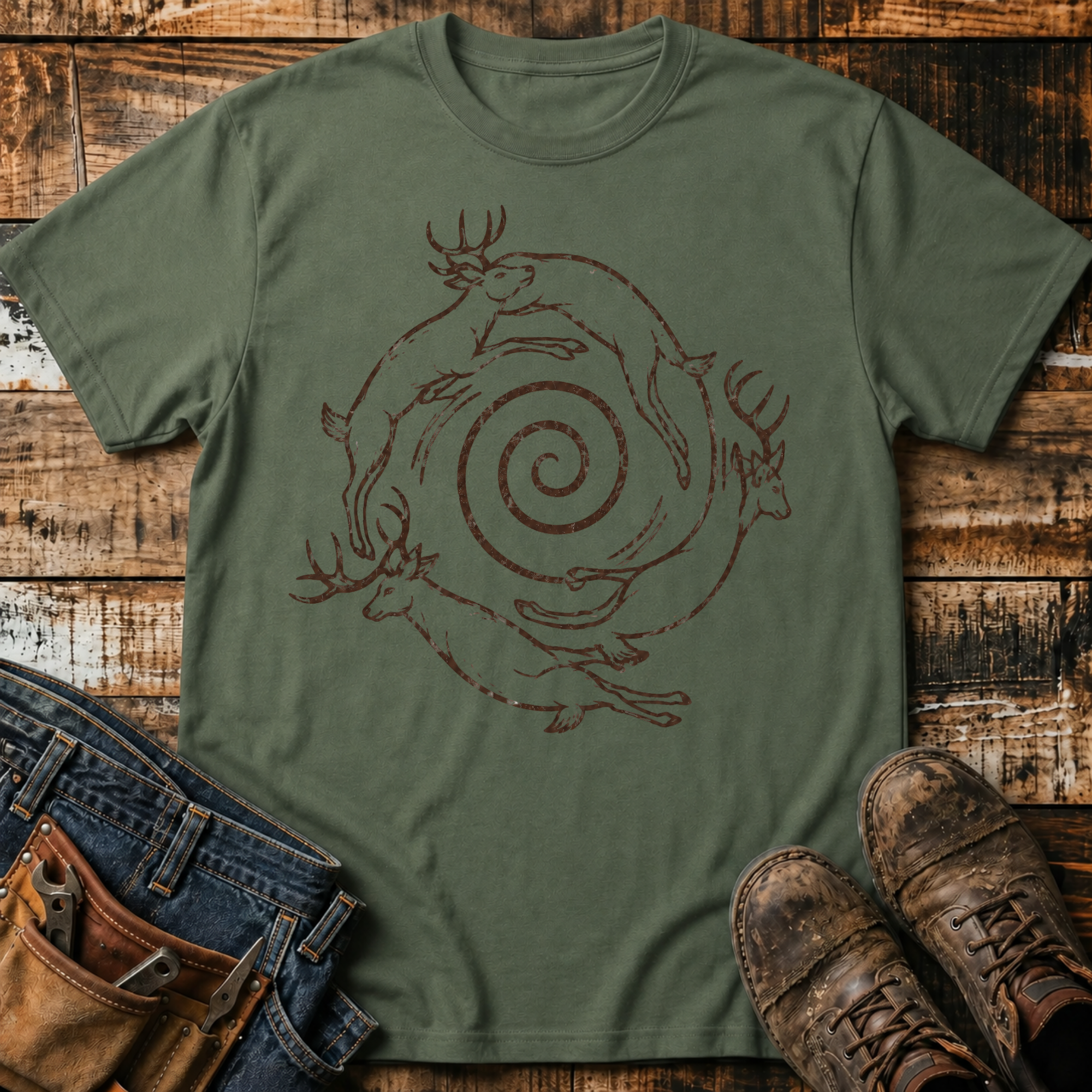 Deer Spiral T-Shirt