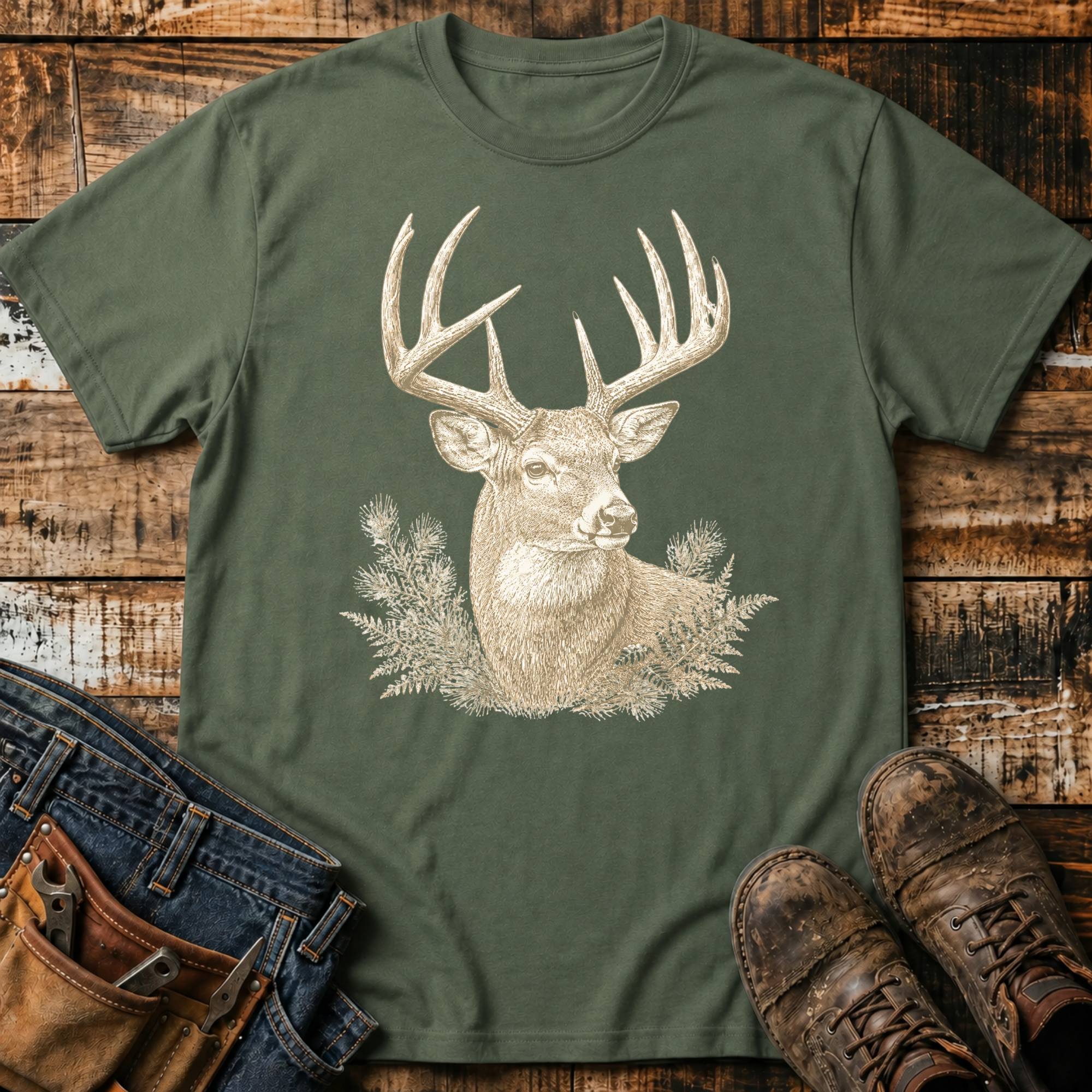 Buck Portrait T-Shirt
