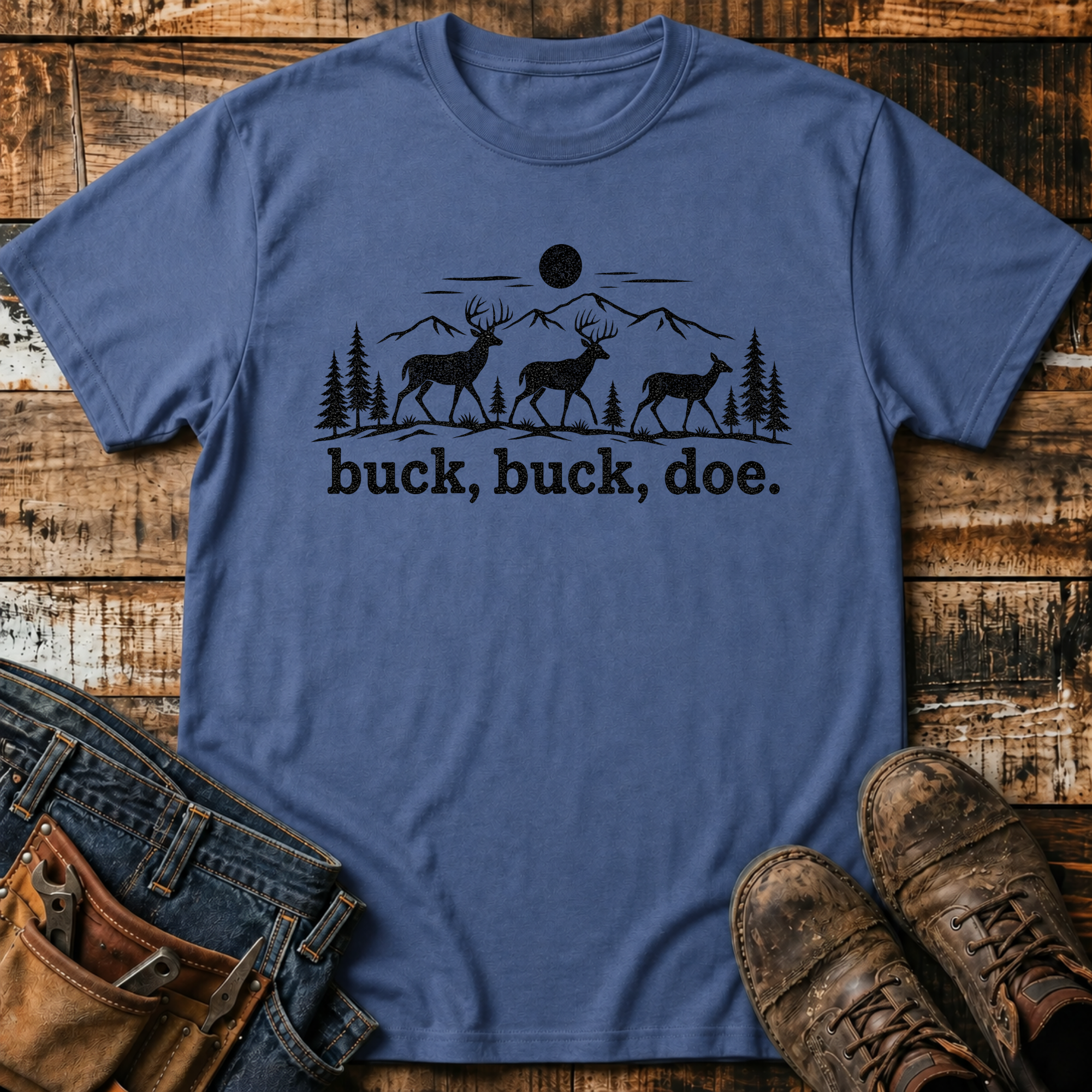 buck, buck, doe. T-Shirt