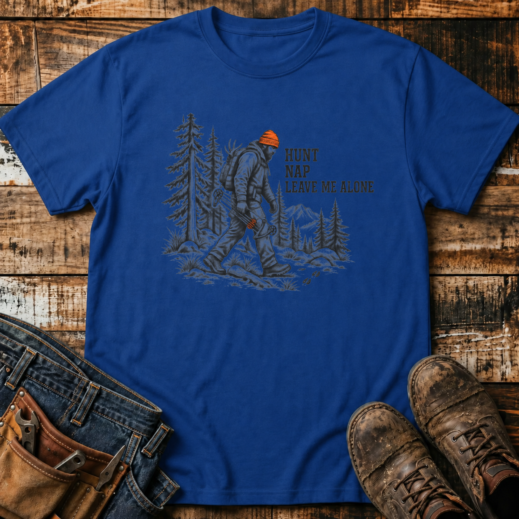 Hunt Nap Leave Me Alone T-Shirt