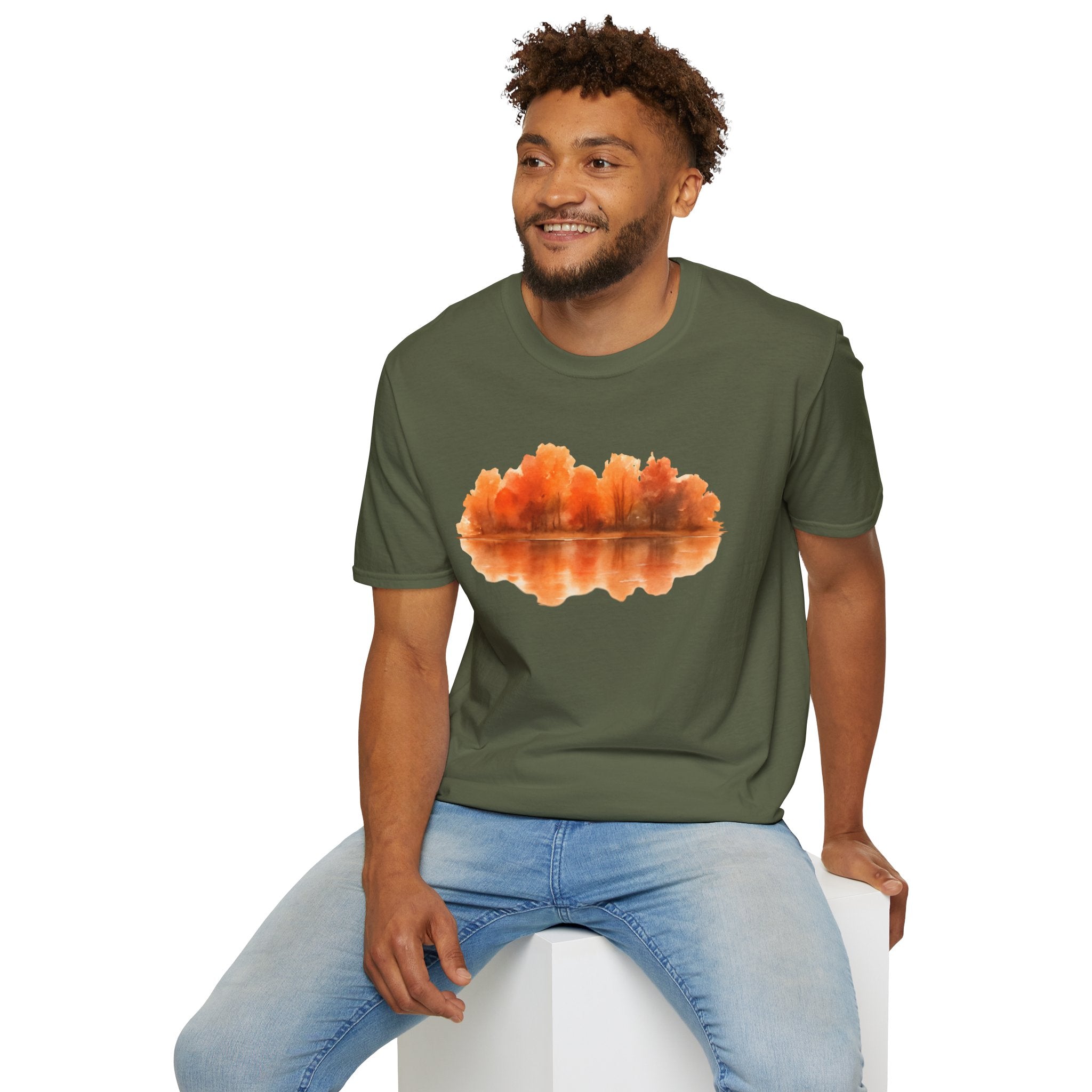 Autumn Lake Reflection T-Shirt