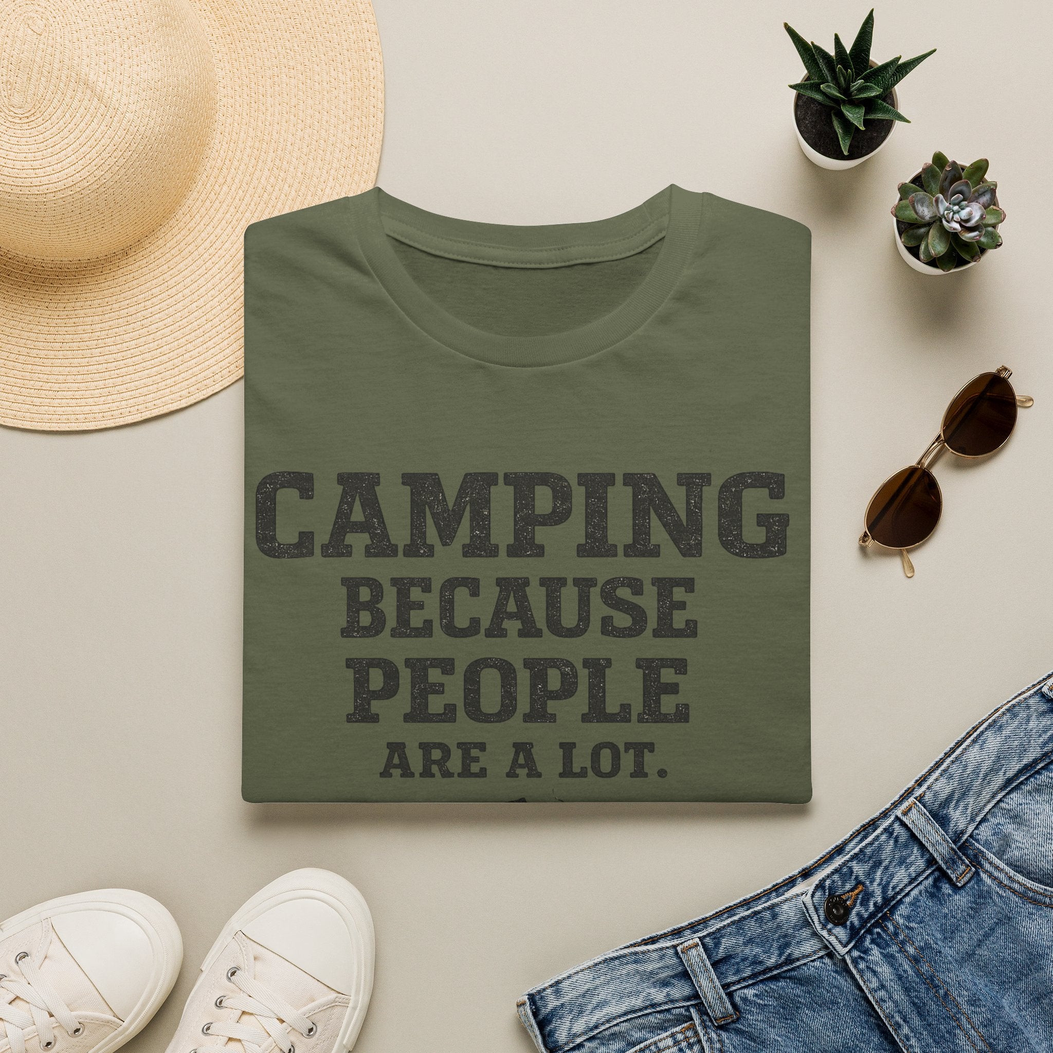 Camping Because People Are A Lot T-Shirt