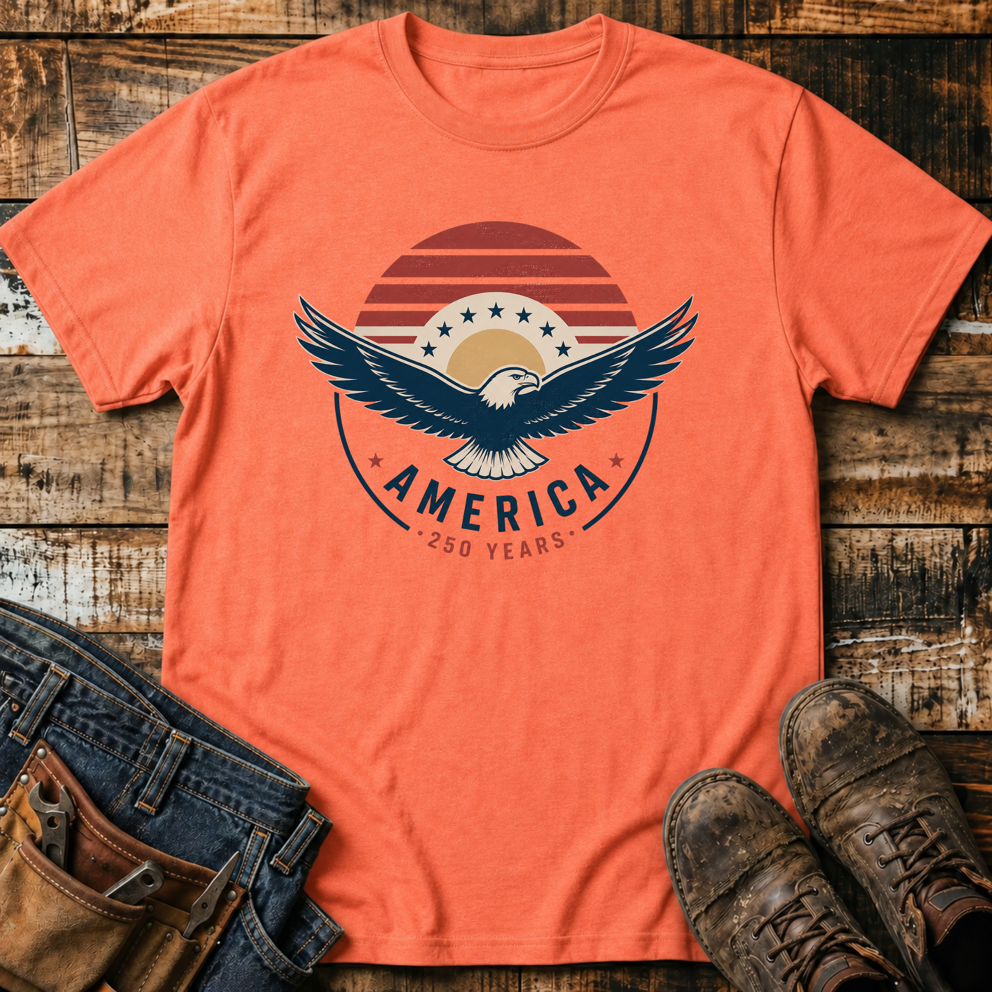 America 250 Years Retro T-Shirt