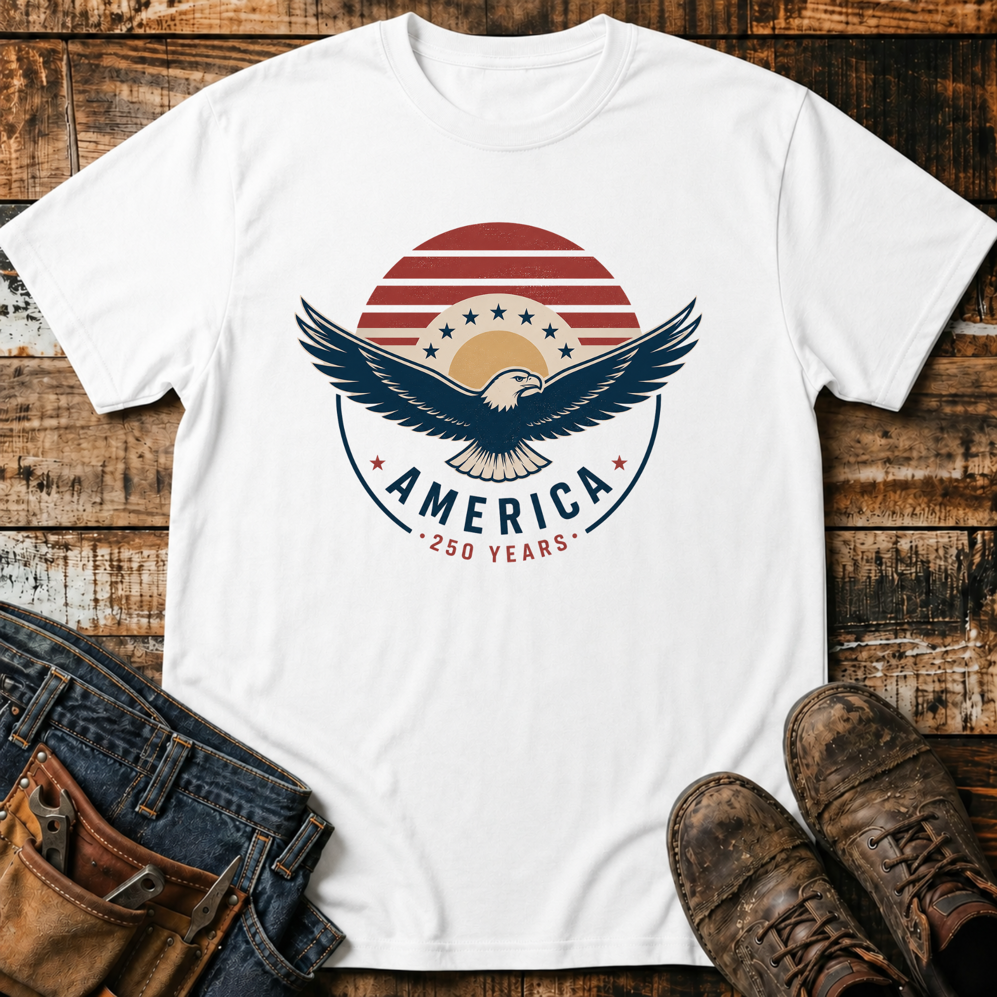America 250 Years Retro T-Shirt